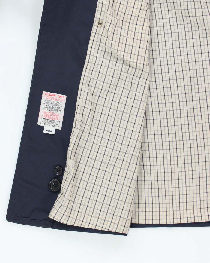Vintage London Fog Navy Mac - L