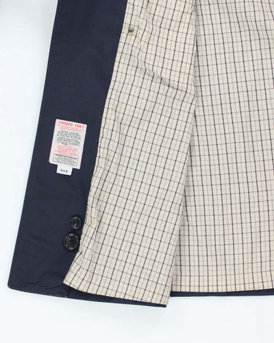 Vintage London Fog Navy Mac - L