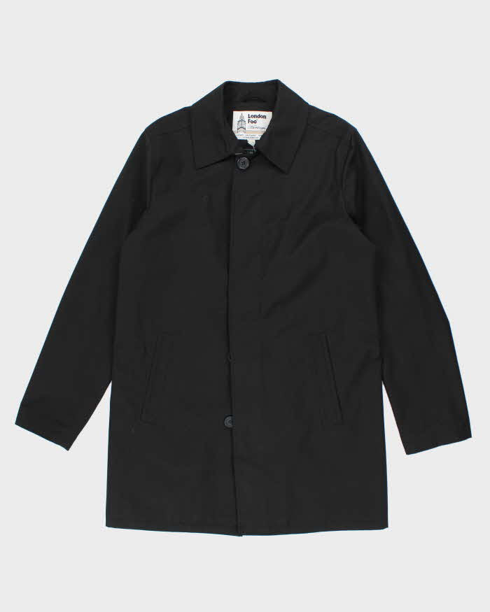 Vintage London Fog  Black Mac - L