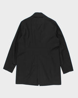 Vintage London Fog  Black Mac - L