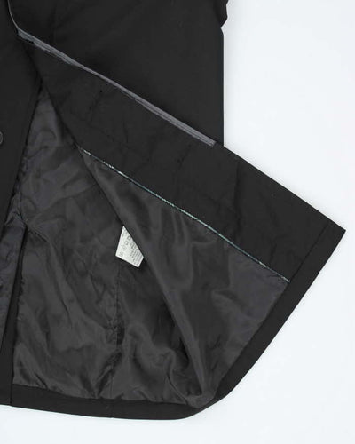 Vintage London Fog  Black Mac - L