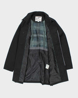 Vintage London Fog  Black Mac - L