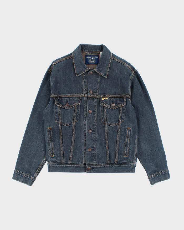 Vintage Levi Strauss Signature Dark Wash Denim Jacket - L