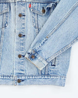 Vintage 2000's Levi's Faded Light Wash Denim Jacket - L
