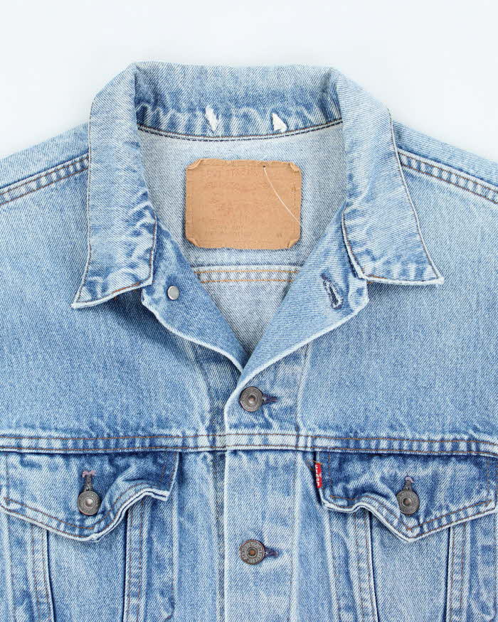 Vintage 90's Levi's Faded Medium Wash Denim Jacket - L