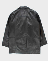 Vintage 90's Danier Heavyweight Button Up Leather Jacket - XL