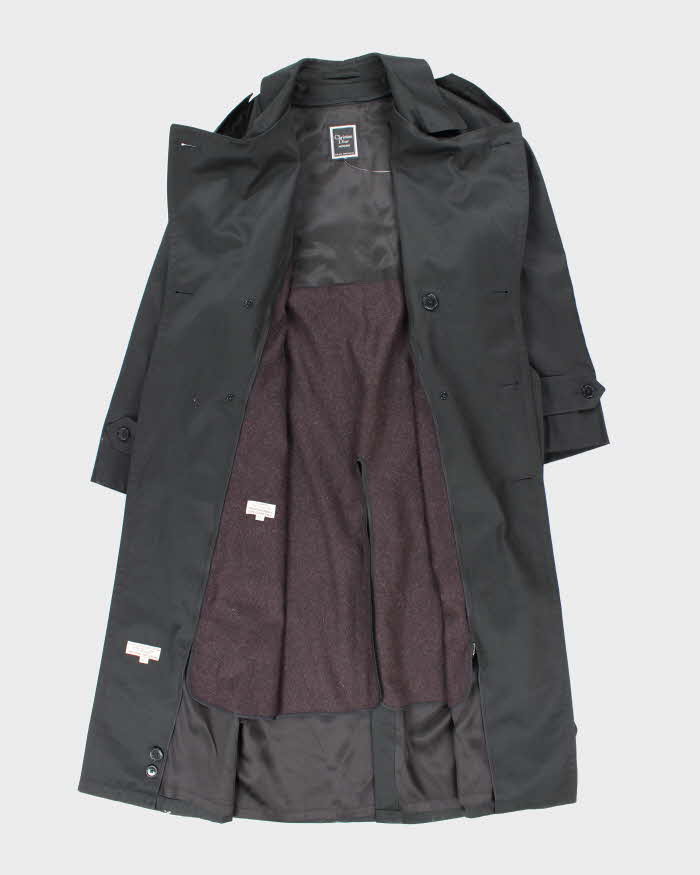 Vintage 80's Christian Dior Wool Blend lined Long Overcoat - XL