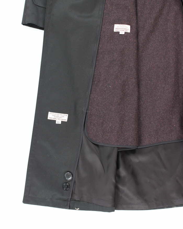 Vintage 80's Christian Dior Wool Blend lined Long Overcoat - XL