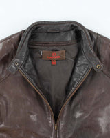 Vintage Danier Brown Leather Jacket - XL