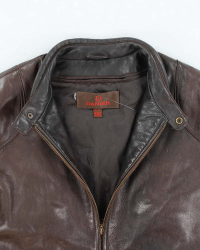 Vintage Danier Brown Leather Jacket - XL