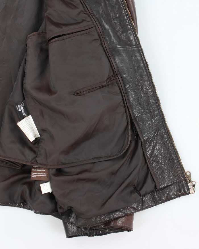 Vintage Danier Brown Leather Jacket - XL
