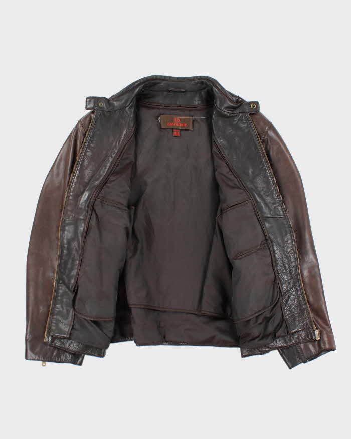 Vintage Danier Brown Leather Jacket - XL