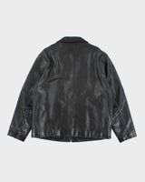 Vintage 90's GAP Heavyweight Zip Up Leather Jacket - L