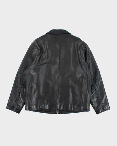Vintage 90's GAP Heavyweight Zip Up Leather Jacket - L