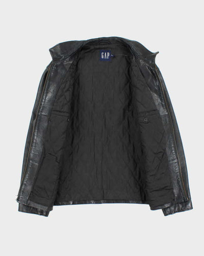 Vintage 90's GAP Heavyweight Zip Up Leather Jacket - L