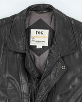 Vintage 90's London Fog Heavyweight Leather Bomber Jacket - L