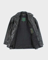 Vintage Danier Heavyweight Leather Button Up Jacket - L