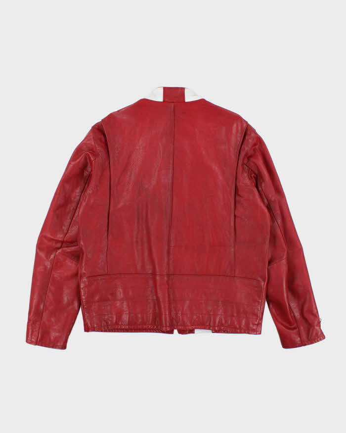 Vintage Y2K GAP Heavyweight Leather Biker Jacket - L