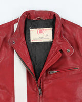 Vintage Y2K GAP Heavyweight Leather Biker Jacket - L