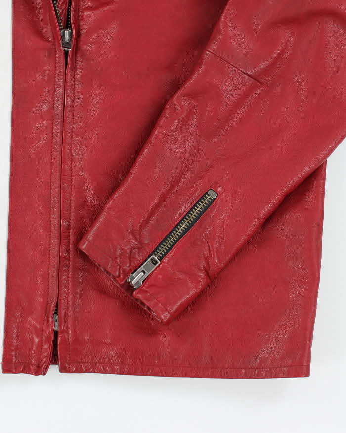 Vintage Y2K GAP Heavyweight Leather Biker Jacket - L