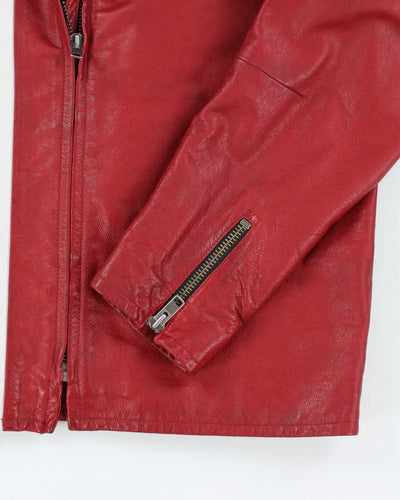 Vintage Y2K GAP Heavyweight Leather Biker Jacket - L
