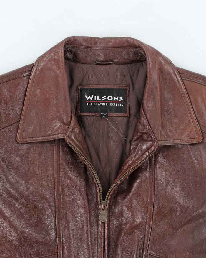 Vintage Wilsons Brown Leather Jacket - L