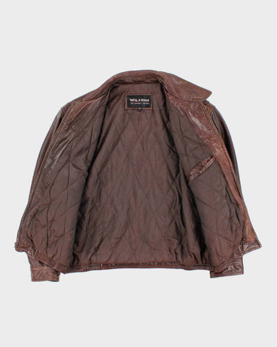 Vintage Wilsons Brown Leather Jacket - L