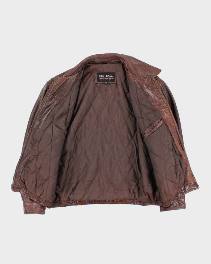 Vintage Wilsons Brown Leather Jacket - L