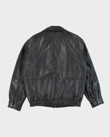 Vintage 90's Danier Heavyweight Leather Insulated Zip Up Jacket - M