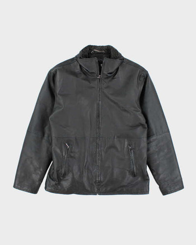 Vintage Y2K Pelle Cuir Heavyweight Lined Leather Jacket - L