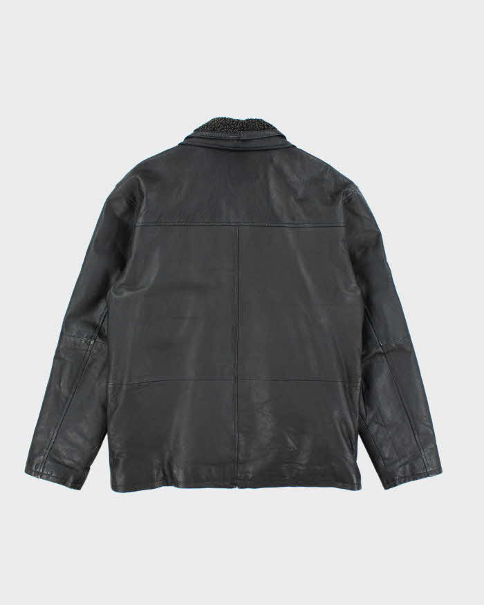 Vintage Y2K Pelle Cuir Heavyweight Lined Leather Jacket - L