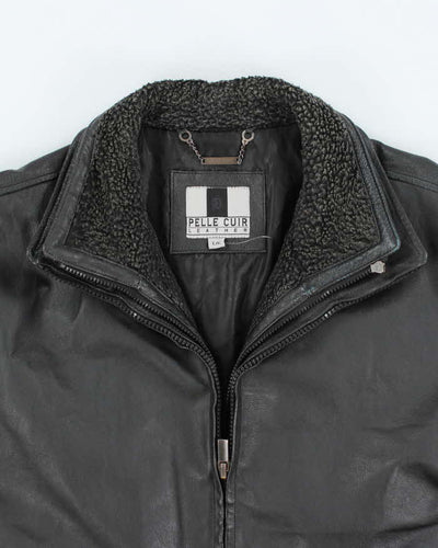 Vintage Y2K Pelle Cuir Heavyweight Lined Leather Jacket - L