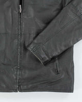 Vintage Y2K Pelle Cuir Heavyweight Lined Leather Jacket - L