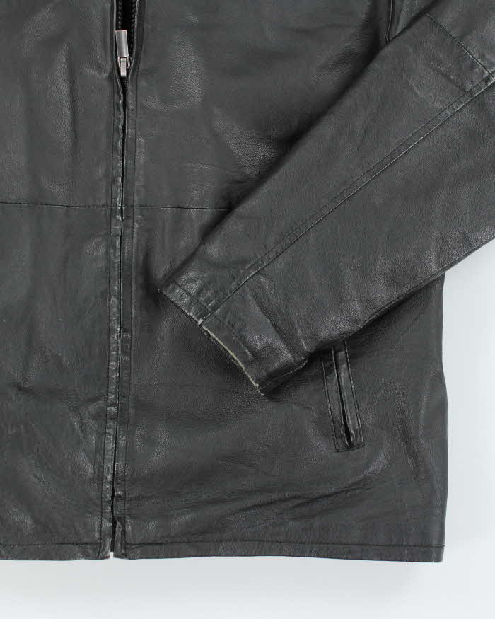 Vintage Y2K Pelle Cuir Heavyweight Lined Leather Jacket - L