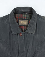 Vintage 80's Gallucci Heavyweight Oversized Leather Bomber Jacket - XXL