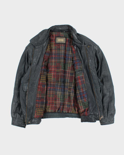 Vintage 80's Gallucci Heavyweight Oversized Leather Bomber Jacket - XXL