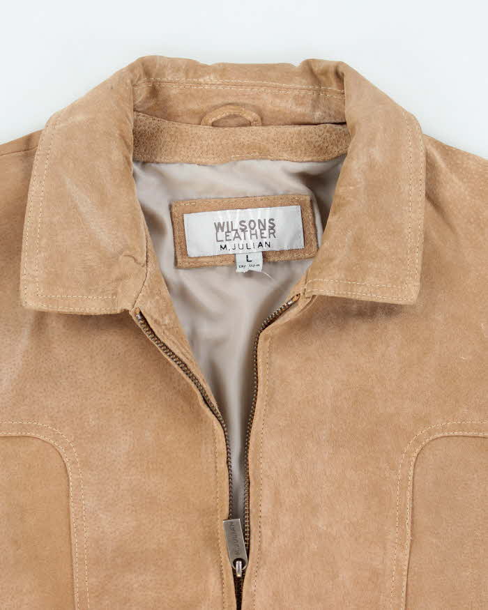 Vintage Wilsons Leather Brown Suede Leather Jacket - L