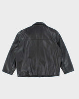 Vintage Danier Heavyweight Button Up Leather Jacket - L