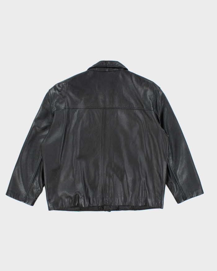 Vintage Danier Heavyweight Button Up Leather Jacket - L