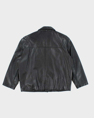 Vintage Danier Heavyweight Button Up Leather Jacket - L