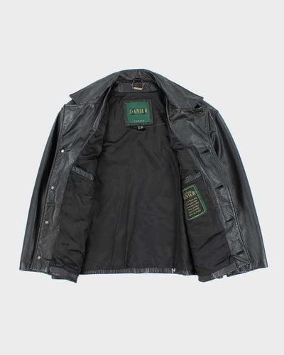 Vintage Danier Heavyweight Button Up Leather Jacket - L