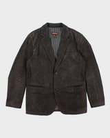 Vintage Y2K Danier Leather Blazer Jacket - L