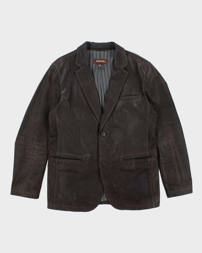 Vintage Y2K Danier Leather Blazer Jacket - L