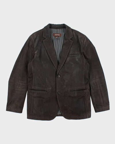 Vintage Y2K Danier Leather Blazer Jacket - L