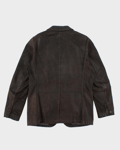 Vintage Y2K Danier Leather Blazer Jacket - L