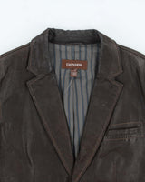 Vintage Y2K Danier Leather Blazer Jacket - L