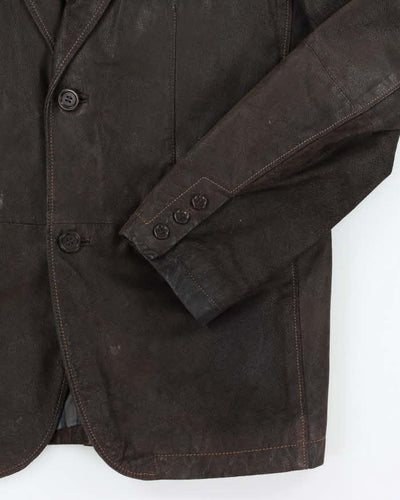 Vintage Y2K Danier Leather Blazer Jacket - L