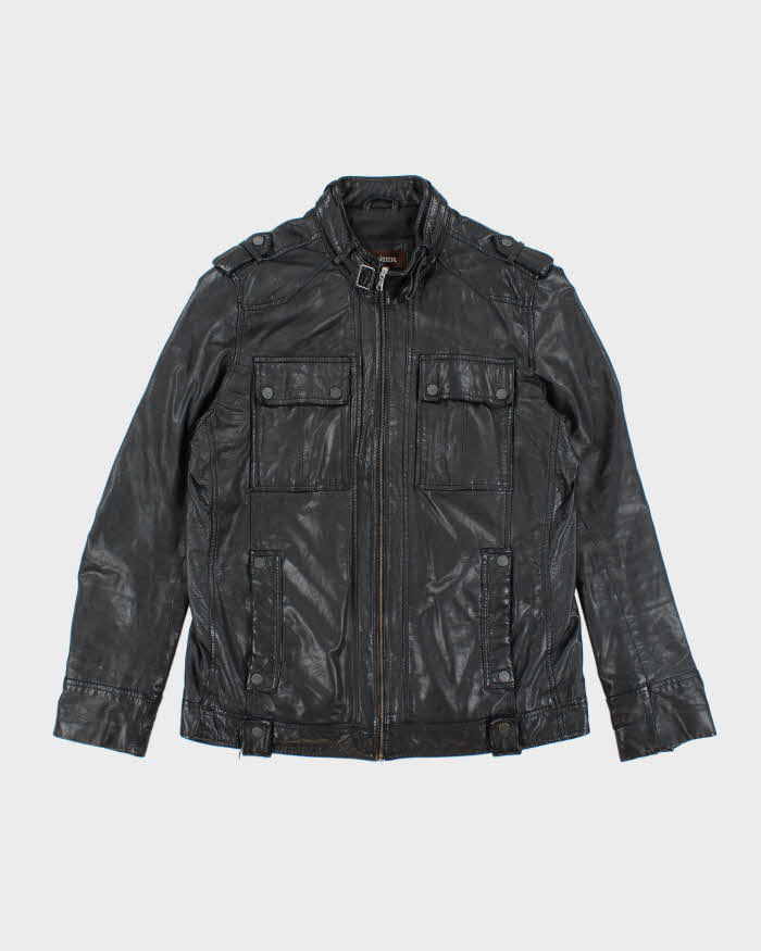Vintage Danier Black Leather Jacket - L