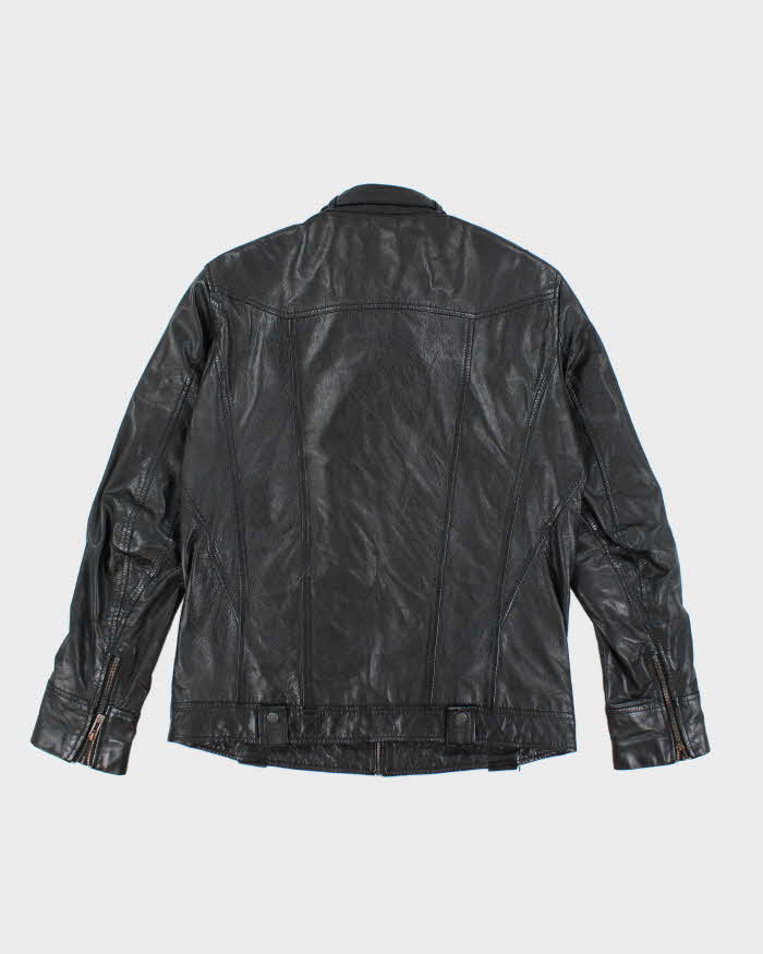 Vintage Danier Black Leather Jacket - L