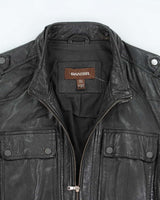 Vintage Danier Black Leather Jacket - L